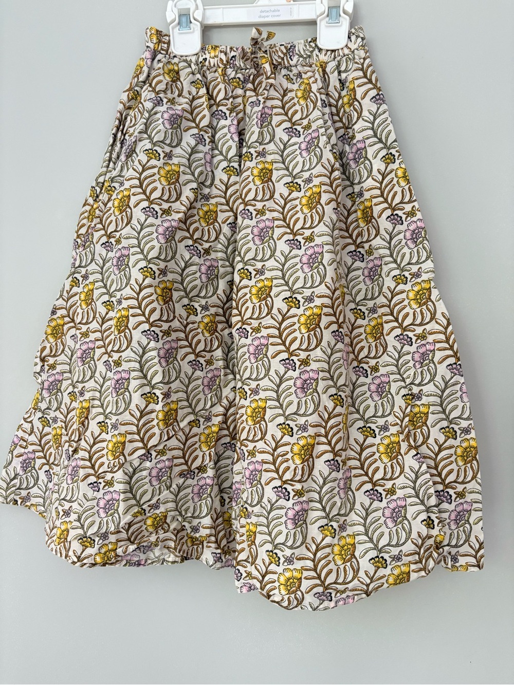 Pink Chicken Cream Floral Cotton Skirt, Size 10, Great condition!